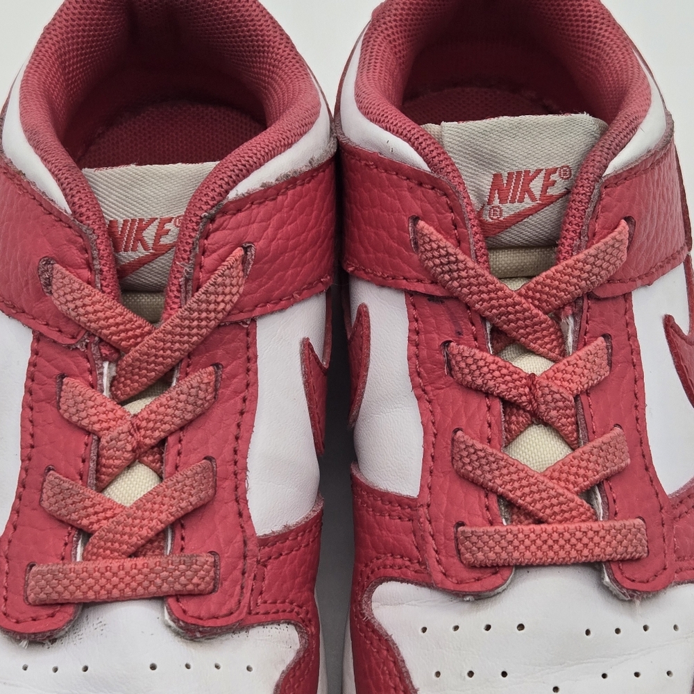 Nike Dunk Low Archaeo Reddish Pink White Unisex Toddler Size 10C DC9562-111 - Picture 6 of 14